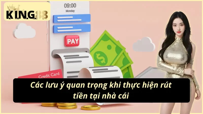 Lưu ý quan trọng khi rút tiền King88