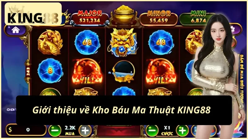 Giao diện slot Kho Báu Ma Thuật chủ đề rồng hổ