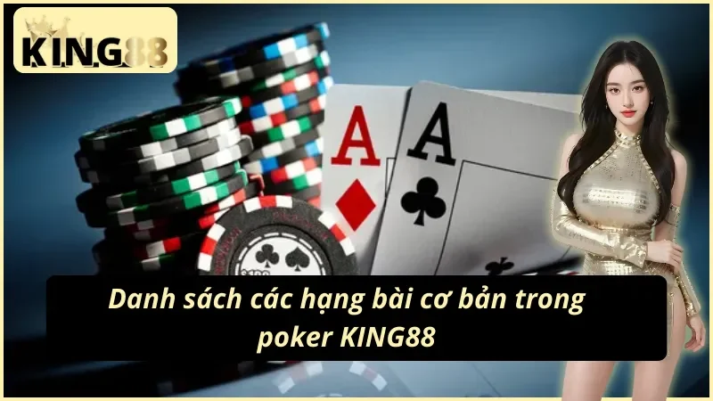 Bảng xếp hạng bài poker King88 từ cao xuống thấp