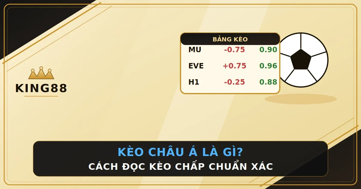 Kèo Châu Á Là Gì? Cách Đọc Kèo Chấp Chuẩn 2026 1 Kèo Châu Á Là Gì? Cách Đọc Kèo Chấp Chuẩn 2026